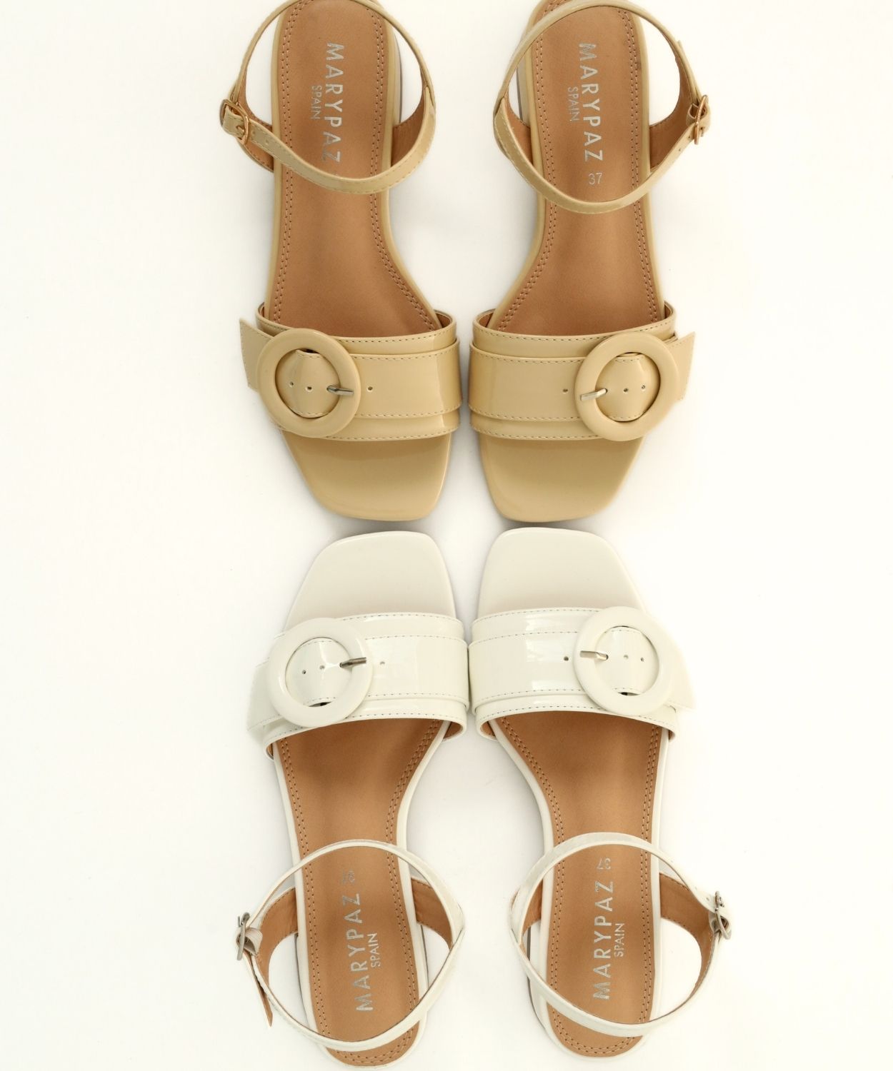 Sand&aacute;lia de salto com adorno e fivela image number null